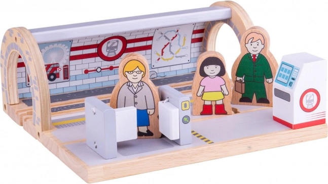 Bigjigs Rail Holz-U-Bahn-Station