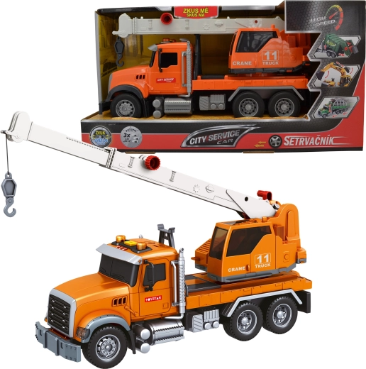 Städtischer Lastwagen mit Kran 1:14 mit Geräuschen und Lichtern