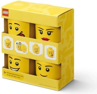 LEGO Aufbewahrungskopf Mini Multipack 4 Stk.