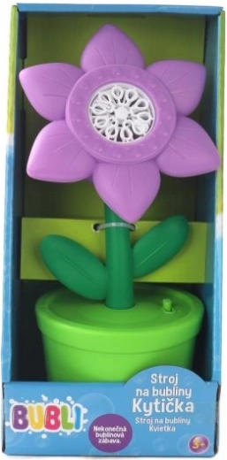 Seifenblasenmaschine Blume Lila