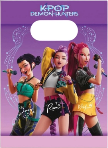 Geschenkpapiertüten K‑Pop Demon Hunters (4 Stk.)