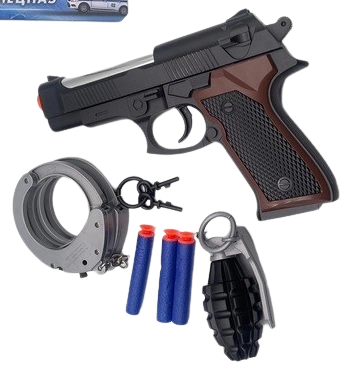 Polizeipistole mit Zubehör