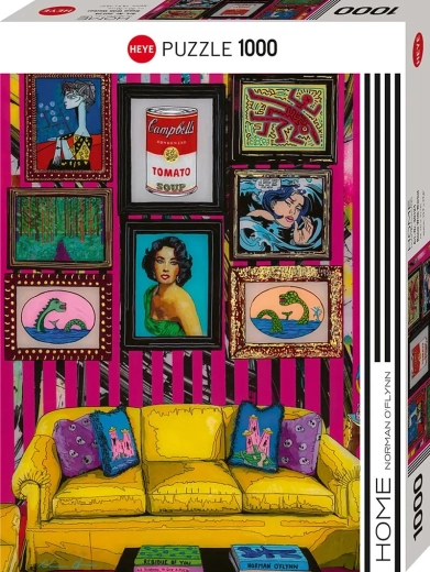HEYE Puzzle Raum mit Warhol 1000 Teile