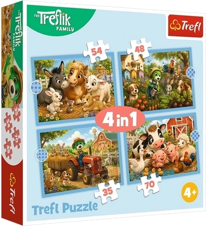 Puzzle 4-in-1 Familienausflug