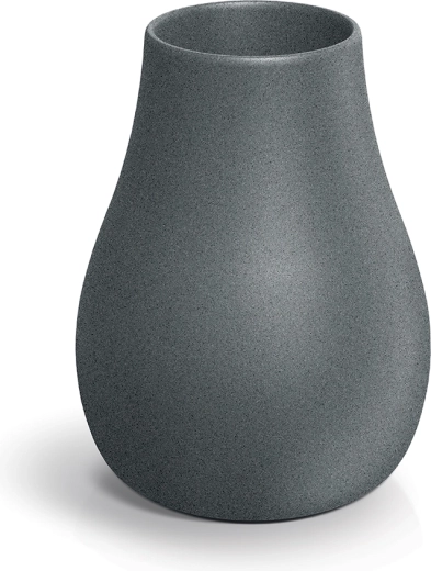 Blumentopf Evolia Slim 40 cm – granitgrau, moderner runder Pflanzübertopf aus Kunststoff