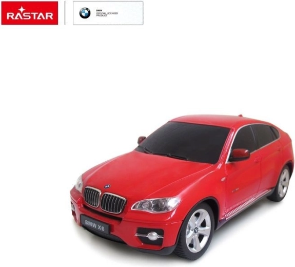 Rastar BMW X6 RC Auto mit Fernsteuerung 1:24 rot