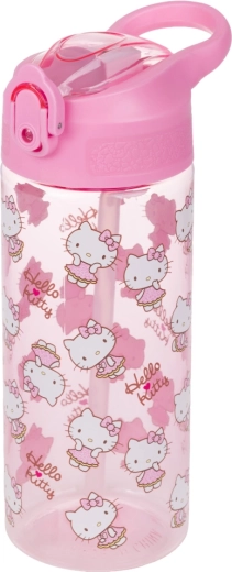 Tritan-Trinkflasche mit Strohhalm Hello Kitty Sweet Leopard 500 ml BAAGL