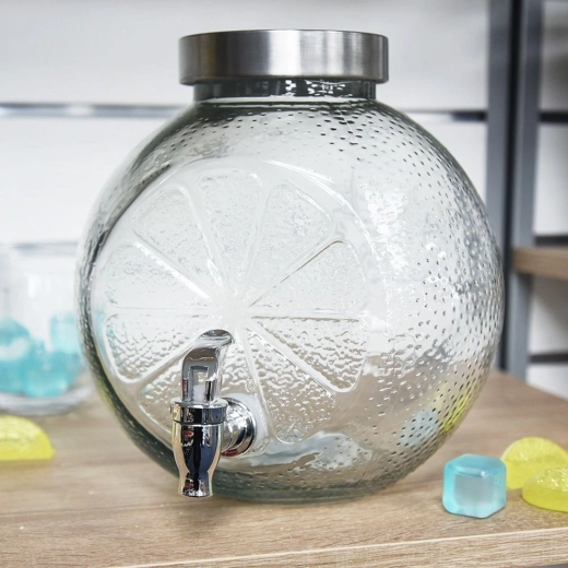 Robustes Glas mit Zitrusrelief