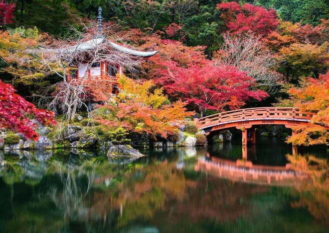 Puzzle mit 1000 Teilen – Garten von Daigo-ji, Kyōto, Japan