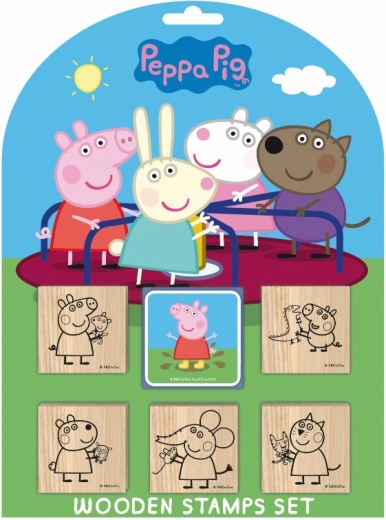 Satz von Stempeln mit Peppa Pig