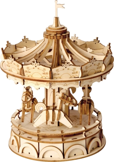 Rolife 3D Holz-Puzzle Karussell