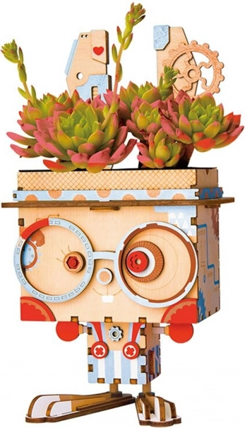 Hölzerner DIY-Blumentopf Häschen ROBOTIME ROLIFE