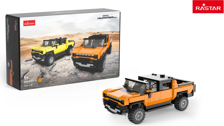Bausatz Auto Hummer EV Rastar 1:30 orange