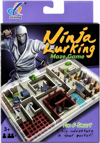 Geschicklichkeits-Labyrinthspiel mit Ninja-Motiv