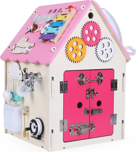 Activity-Board Häuschen für Kinder 2Kids Toys – Rosa