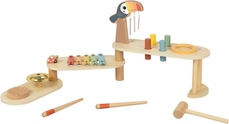 Umfangreiches Instrumentenset für Rhythmus und Melodie