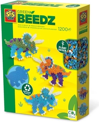 SES Creative Green Beedz Bügelperlen – Dinosaurier