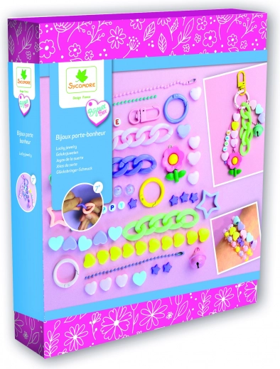 Kreativ-Set für Schmuck - Fröhliche bunte Armbänder und Anhänger