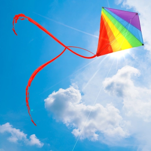 Stabiler Flug mit langem Schwanz