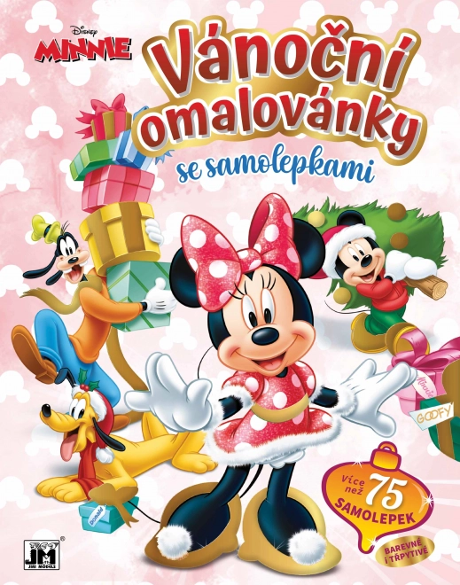 Weihnachtliche Ausmalbilder mit Stickern MINNIE