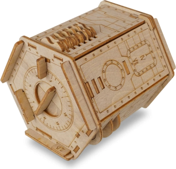 Geheimer Schatz in Holzpuzzle