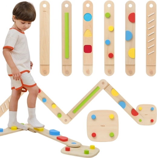 Viga modulare Balance- und sensomotorische Holzstrecke