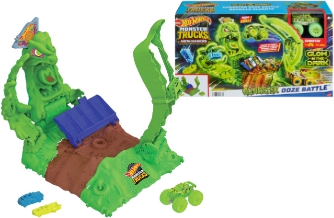 Spielset Hot Wheels Monster Trucks Arena Smasher Ooze Battle