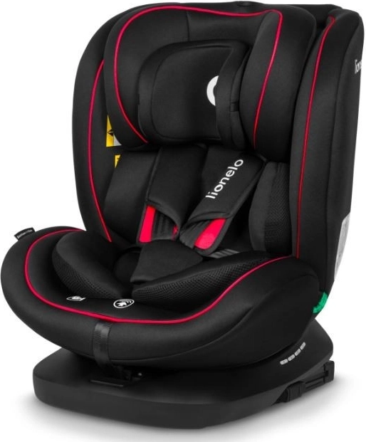Lionelo Kindersitz Bastiaan i-Size 40-150 cm, schwarz und rot
