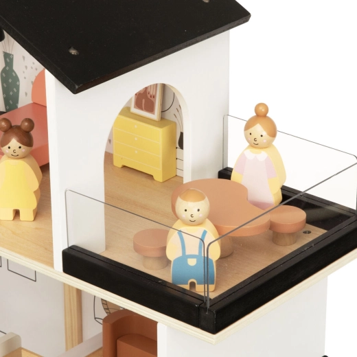 Modernes Design und Terrasse für gemeinsame Spielmomente