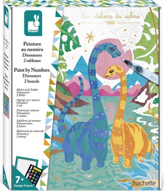 Malen nach Zahlen – Dinosaurier von JANOD