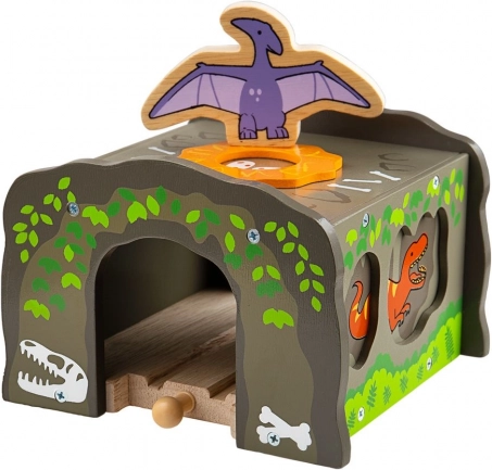 Bigjigs Rail Dinosaurier-Tunnel T. rex für Holzeisenbahnen