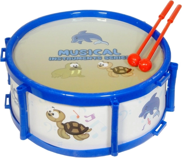Kinder-Trommel mit Meeresmotiv 19 cm