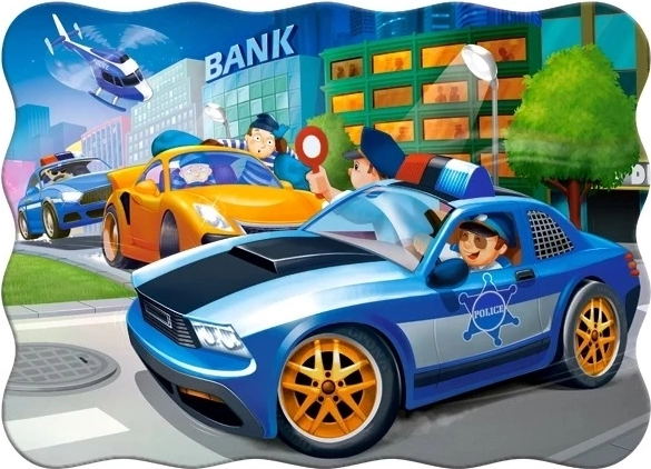 Puzzle Polizeiverfolgung für Kinder