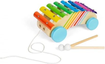 BIGJIGS TOYS Zieh-Xylophon aus Holz