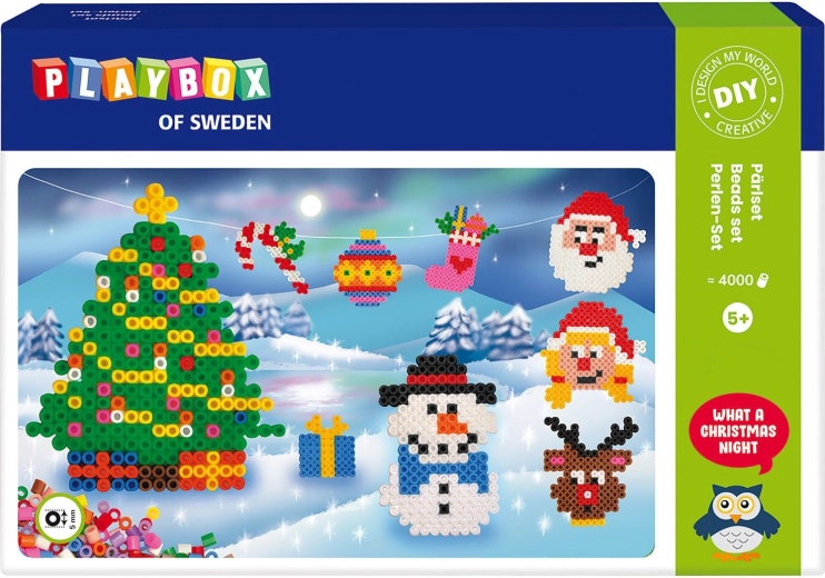Playbox Bügelperlen Set Weihnachten 4000 Stk.