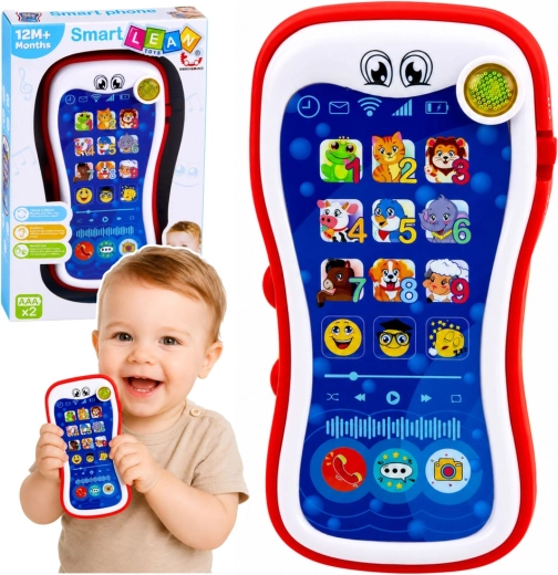 Smart Lean Toys Smart Phone interaktives Lerntelefon für Kleinkinder mit Geräuschen und Licht