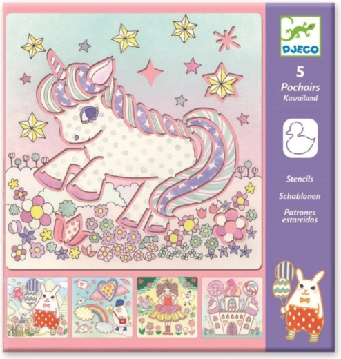 Djeco Schablonen Kawaii Land