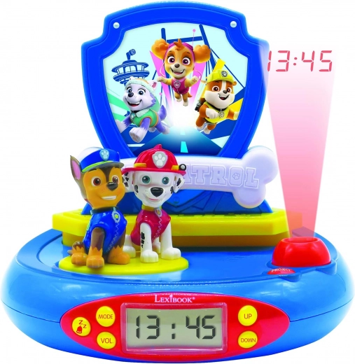 Kinderwecker mit Projektor Paw Patrol