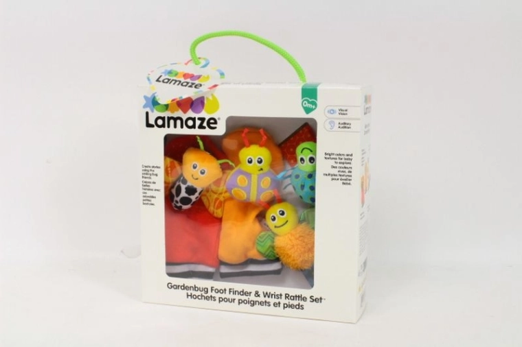 TOMY Lamaze Rasseln für Hände und Füße (Set aus Söckchen und Armband)