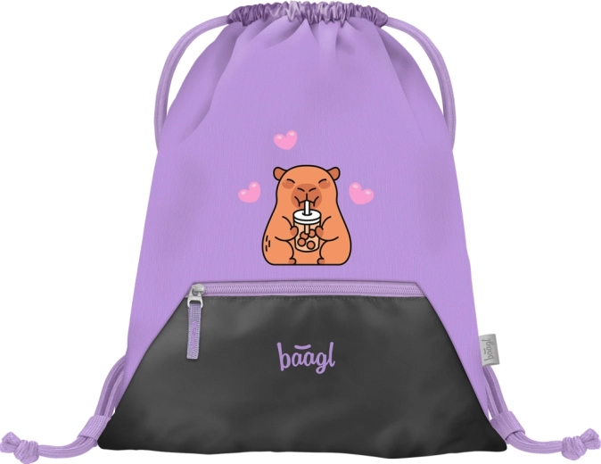 Baagl Beutel mit Tasche Capybara