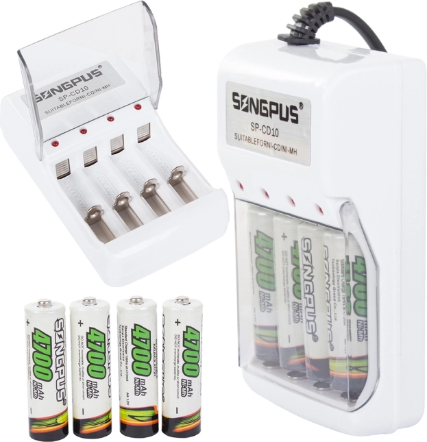 Universelles Batterieladegerät für AA und AAA
