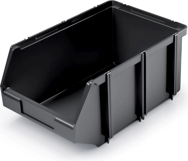 Kunststoff-Aufbewahrungsbox 2,4 l, stapelbar, schwarz