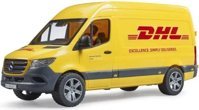 Authentischer DHL-Lieferwagen