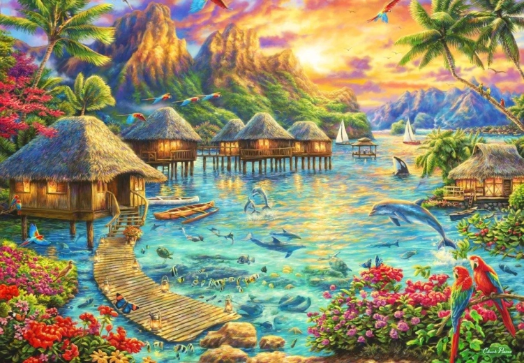 Grafika Art Collection: Puzzle Tropische Oase 1000 Teile