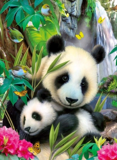 Ravensburger Puzzle Lovely Panda 300 Teile