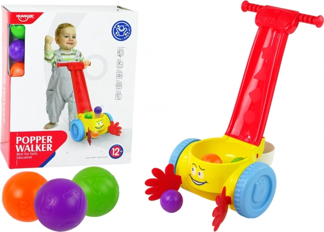 Schiebespielzeug mit Ball-Sammler für Kinder
