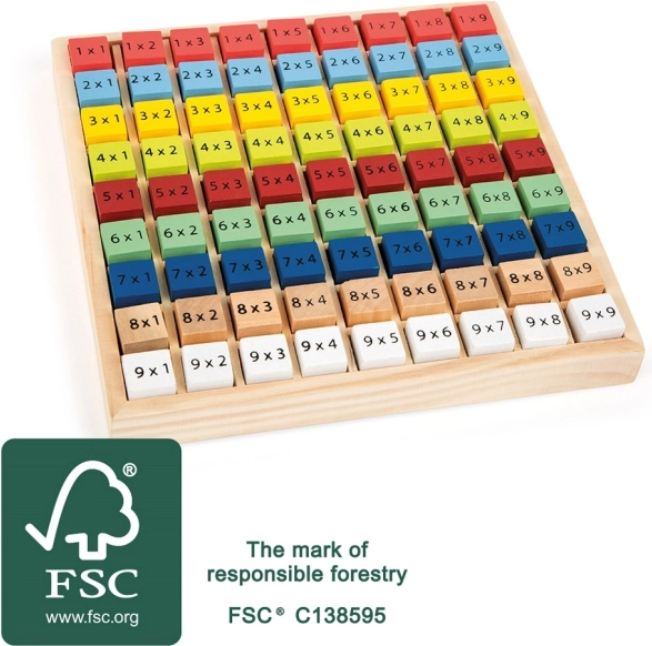 small foot Holz-Multiplikationstafel