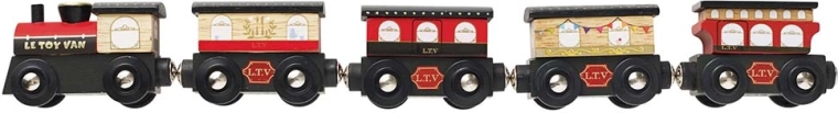 5 Waggons, verbunden mit Magneten