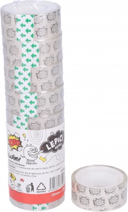 Transparente Klebeband 18 mm x 10 m, 8 Stk