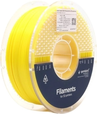 ABS-Filament High Speed 1,75 mm, 1 kg, gelb